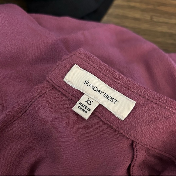 Sunday best Women's Burgundy Top XS - Picture 5 of 9
